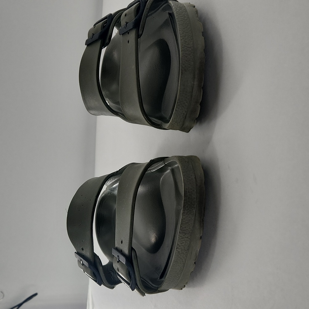 Birkenstock Olive Green Sandals Size 45 Mens 12 - Picture 4 of 9